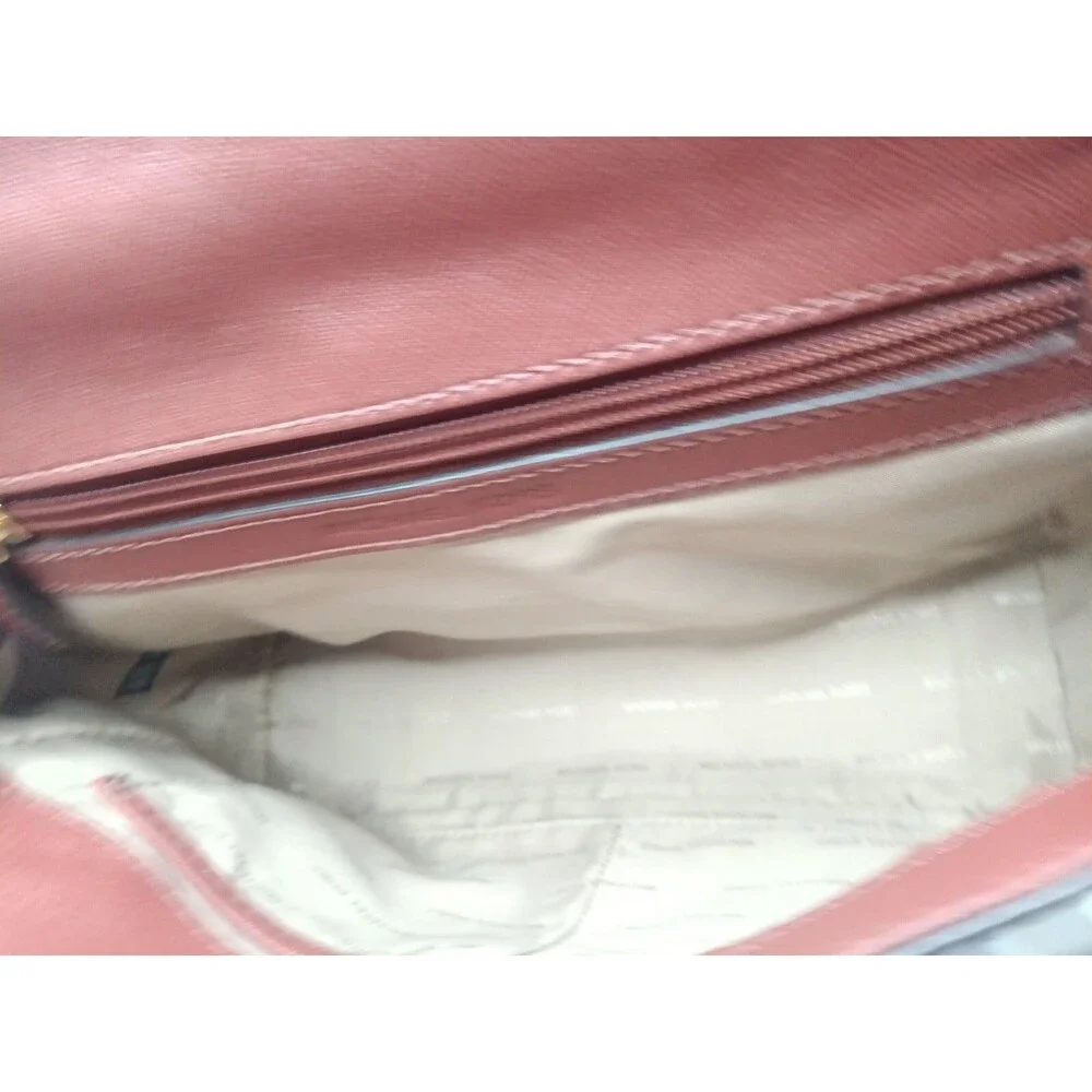 Michael Kors Women's Ava Top Handle Leather Satchel Reddish Brown Handbag